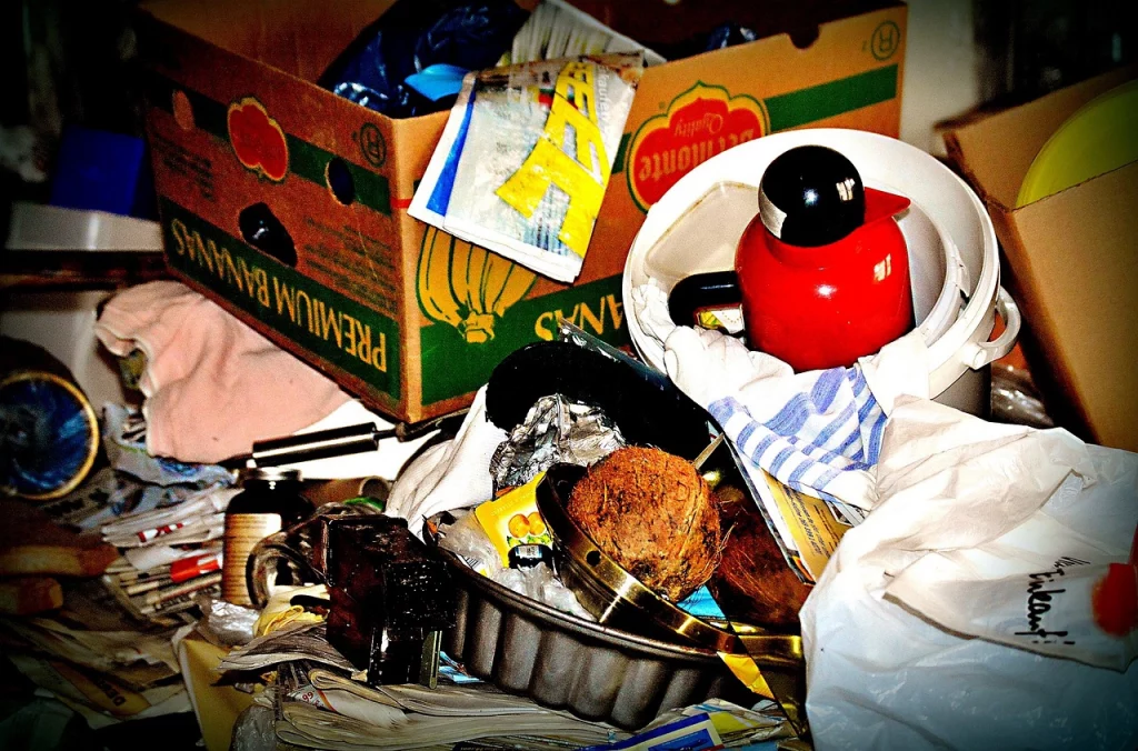 Messi-Wohnung mit Müll