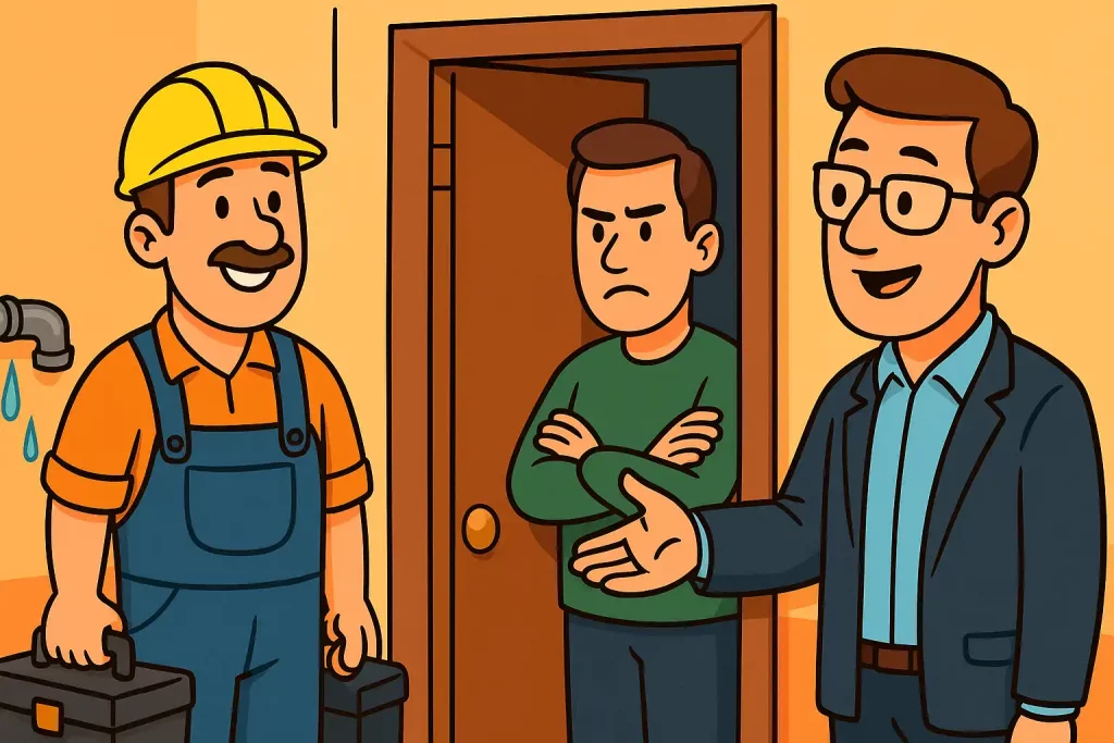 Muss ein Mieter Handwerker in die Wohnung lassen?